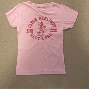 Clyde Peelings Reptiland girls pink shirt